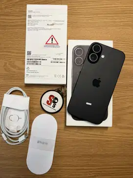 iPhone 16 Black 256GB resmi iBox baru beli 1 Bulan Mulus Istimewa Pol
