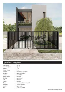 Rumah Baru Modern Minimalis Dekat Pakuwon Mall Solo Baru