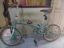 Jual sepeda floading bike merk london taxi uk 20 mulus seperti baru