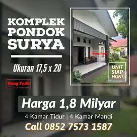 Rumah sudut komplek pondok Surya medan