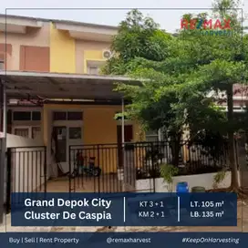Dijual Harga BU Rumah Grand Depok City Cluster De Caspia Semi Furnish