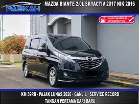 PAJAK=MEi-2026 GANJIL Km=59k Mazda Biante Skyactive 2017 Nik 2016 yopi