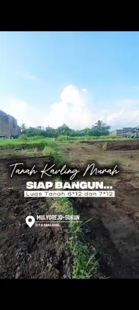Tanah kavling mulyorejo sukun malang