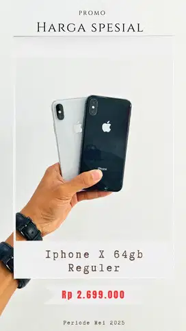 Iphone X 64gb Reguler