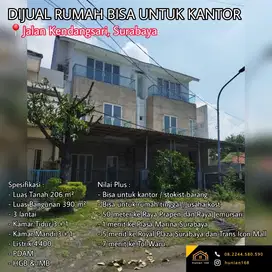 Rumah Ruko Kantor Raya Kendangsari Kendang Sari Tenggilis Surabaya
