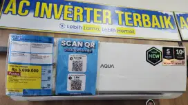 AKULAKU PAYLATTER AC AQUA 0.5pk Inverter/tanpa DP/Gratis 1x cicilan