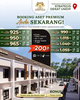 DIJUAL KOST BARU PESAN BANGUN KAWASAN UNDIP