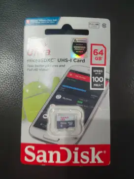 Memory Micro Sandisk Ultra SDXC UHS-1 64GB, Speed Up To 100 MB/s