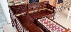 Kursi Kayu Sudut Jati Ukir Jepara