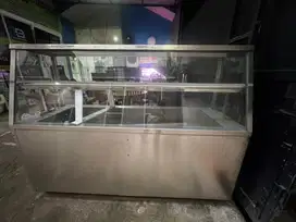 Etalase stainless jualanan