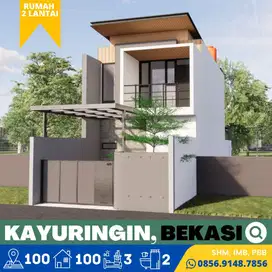 Rumah dijual Baru, 2 Lantai,SHM, Kayuringin, Bekasi 6 menit Pool Damri