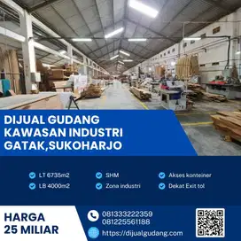 BU Jual Cepat Gudang 4000 m² di Gatak – SHM, Listrik 53 KVA,
