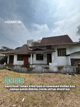 Rumah Hitung tanah di kawasan rumah kos di Bunga Lely Lowokwaru Malang
