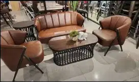 2 Set Sofa Informa + Meja berlapis kulit