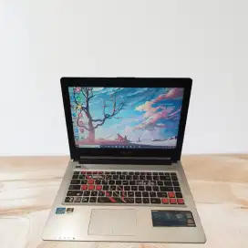 Laptop Editing+game Asus K46cm core i7 ram 8 hdd 750gb dobel vga 2gb