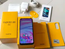Jual Realme Narzo 20 pro Ram 8/128 fullset Ori 95% Mulus