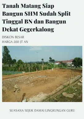 TANAH KAVLING DALAM CLUSTER – CIGUGUR GIRANG PARONGPONG