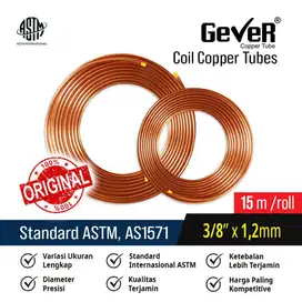 Pipa Tembaga 3/8 inch x 1.2mm, panjang 15 meter /roll