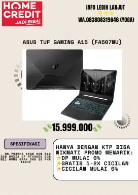 Cicilan Laptop Tuf Gaming A15 FA507NU