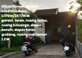 Dijual Rumah mewah area SoloBaru L:170m