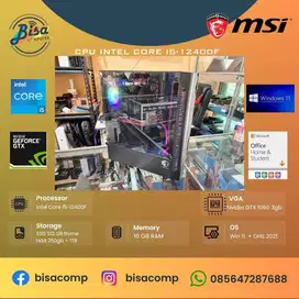 CPU Core i5-12400F SSD 512gb Ram 16gb VGA MSI GTX 1060 3gb (CPU ONLY)