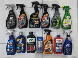 Botol produk car care bekas pakai, brand import 13 pcs