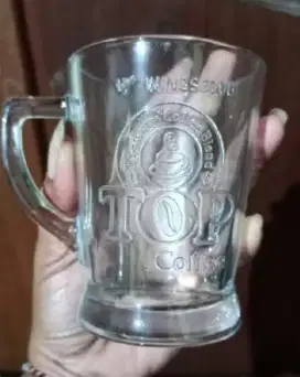 Gelas kaca top kopi