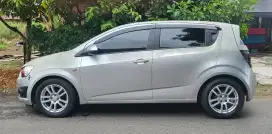 Chevrolet Aveo Sonic 2012 automatic triptonic silver plat B cod BJB