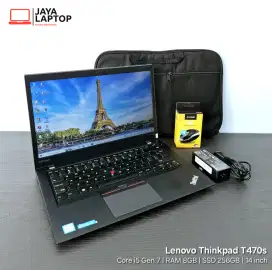 Lenovo Thinkpad T470s Core i5 RAM 8GB SSD 256GB Laptop Second Bekas