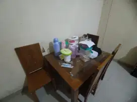 Meja makan kayu jati