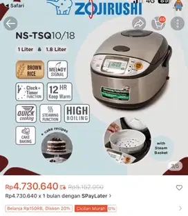 Zojirushi rice cooker NS TSQ 10 original, rice cooker digital