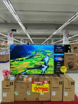 PROMO KREDIT TV ANDROID AQUA 70 INCH SYARAT E-KTP