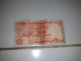 Uang kertas 100 thn 1984