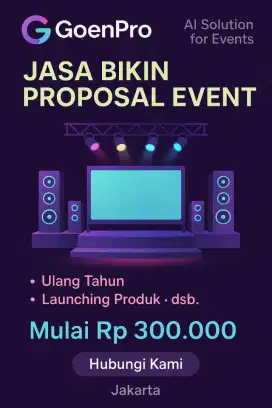 Jasa Pembuatan Proposal Event Pakai Design Keren bisa Edit