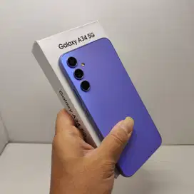 FULLSET MULUS LIKE NEW SAMSUNG GALAXY A34 8/256 PURPLE NO MINUS SEIN