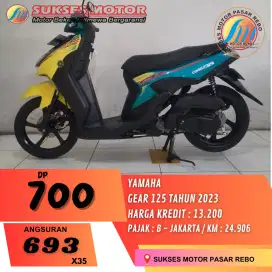 MURAH YAMAHA GEAR 125 TAHUN 2023 CASH KREDIT BERGARANSI