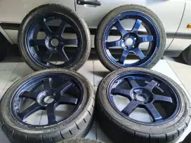 Velg Rays TE37 R17 PCD 5x114 Champiro SX2 215/40/R17