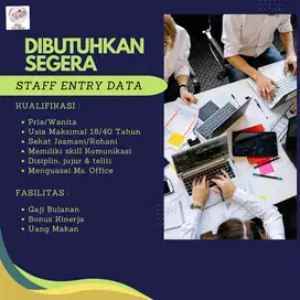 Lowongan Entry Data