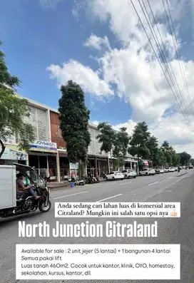 DIJUAL RUKO CITRALAND NORTH JUNCTION TPR 3 UNIT JEJER STRATEGIS