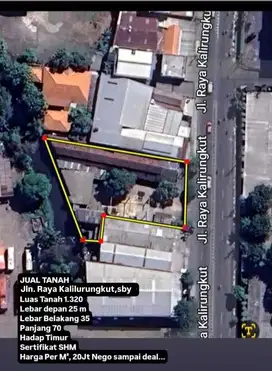 20JT/M2! DIJUAL KAVLING TANAH RAYA KALIRUNGKUT NOL JALAN STRATEGIS