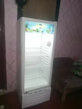 Di jual showcase pendingin minuman merk IKEDA 4 rak normal dingin