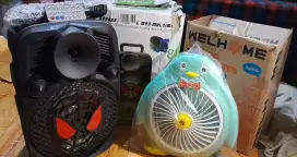 Speaker  & kipas angin
