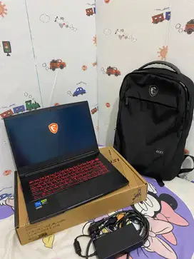 Laptop Gaming MSI GF63 Thin 11UCX-1603ID - Fullset Resmi, Siap Tempur.