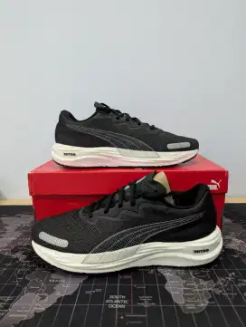 Sepatu Running Puma Velocity Nitro 2 Black White BNIB Original Resmi