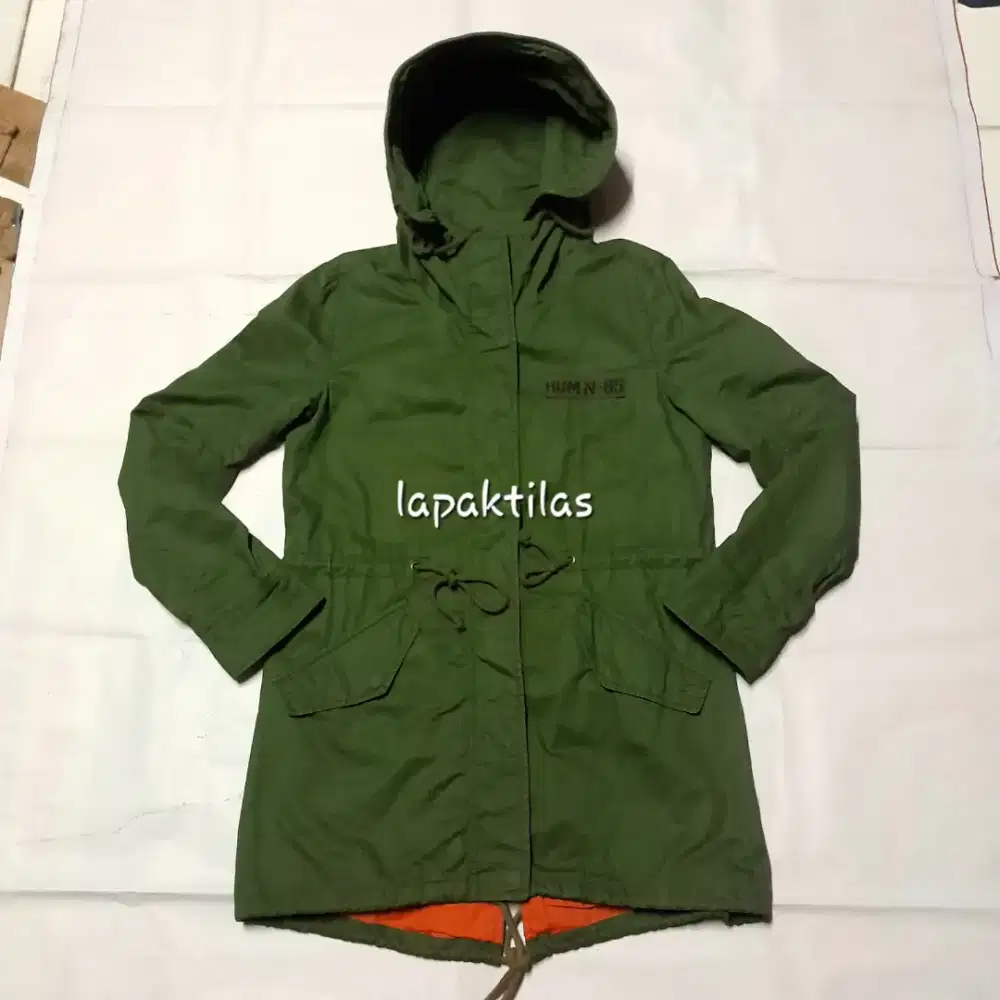 Jaket Parka Fishtail Olive Green Military Fashion