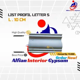List Profil Gypsum Letter S 10 cm