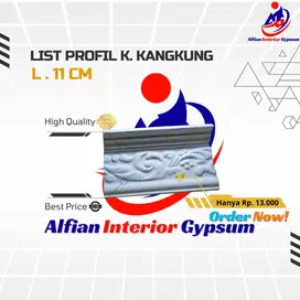 List Profil Gypsum K. Kangkung 11 cm
