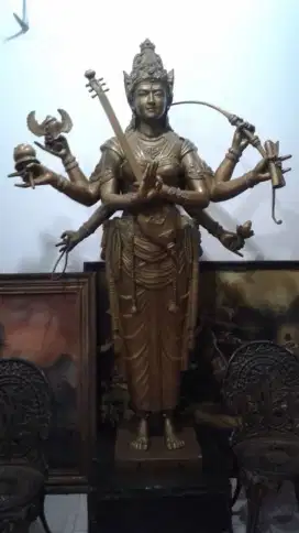 Dijual patung Saraswati perunggu, 1,5 milyar,ada srt lelang,nego