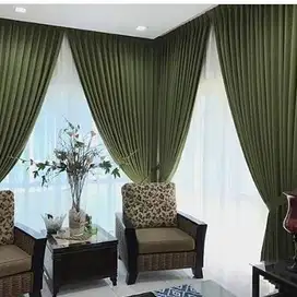 Pembuatan Tirai Gorden Jendela Gordyn Mewah Hordeng Terbaru Murah