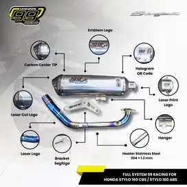 Knalpot stylo 99 racing full system